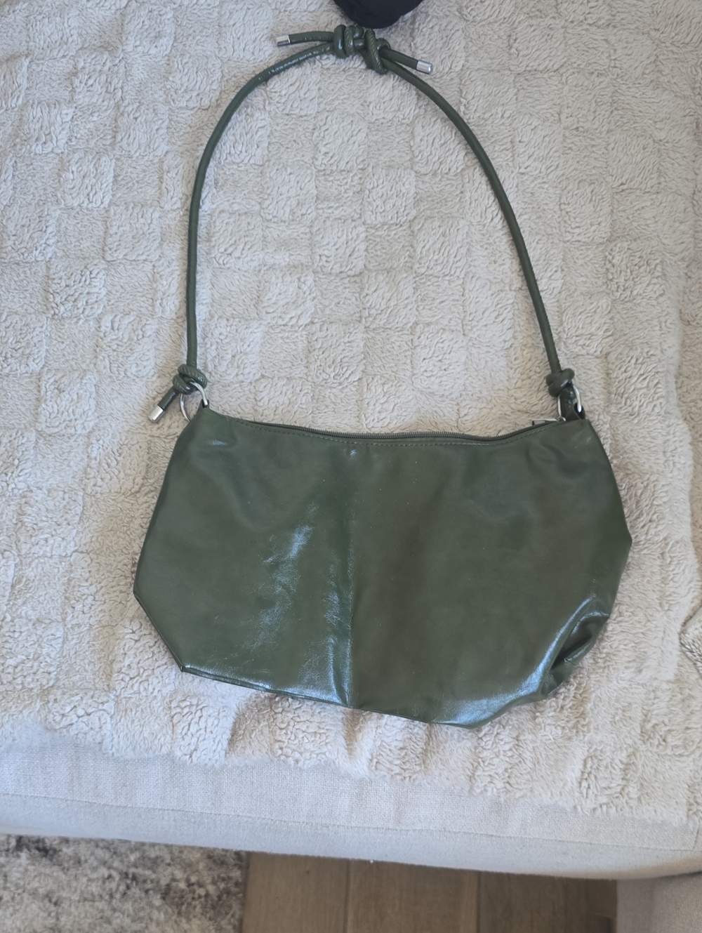 Olive Green Women’s Shoulder Bag 15 Inches Across 9 Inches Down